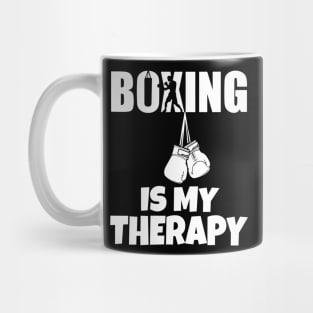 Boxing Is My Therapy Mug